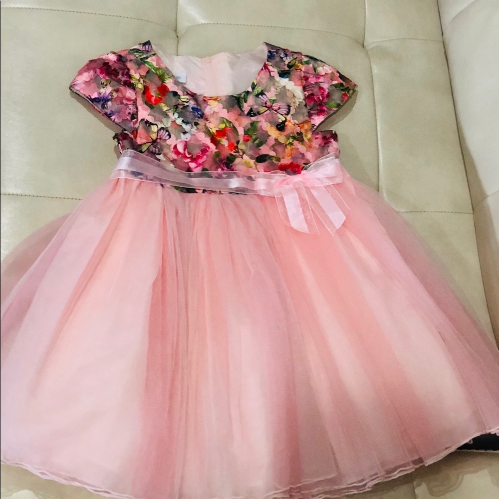 Bonnie Jeans Little Girl Princess Dress Pink 4T